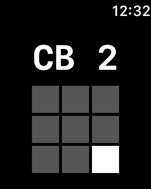 Apple Watch displaying a pitch call